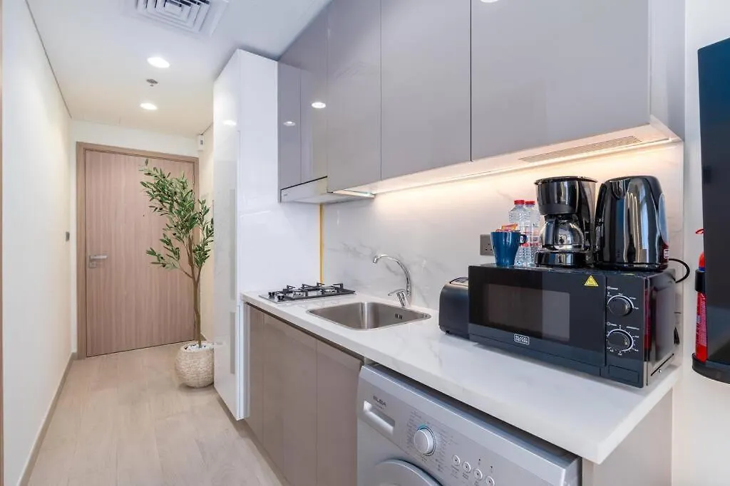 Studio 12Min From Burj Khalifa - Azizi Riviera 32 - Dubai 0*,